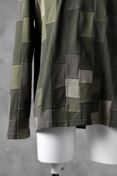 Load image into Gallery viewer, ISAMU KATAYAMA BACKLASH PATCHWORK-PRODUCTION JERSEY TOPS (KHAKI)