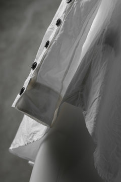 画像をギャラリービューアに読み込む, KLASICA SABRON HALF BUTTON PULLOVER SHIRT / TYPE-WRITER CLOTH (WHITE)
