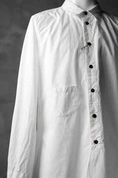 画像をギャラリービューアに読み込む, KLASICA SABRON BUTTON FRY SHIRT / TYPE-WRITER CLOTH (WHITE)