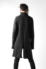 画像をギャラリービューアに読み込む, thomkrom STAND NECK ZIP COAT / HEAVY JERSEY (BLACK)
