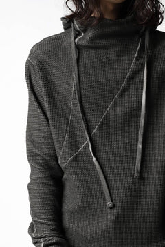 画像をギャラリービューアに読み込む, thomkrom WAFFLE HOODIE PULLOVER PARKA / OILED SPRAY DYE (TAUPE)