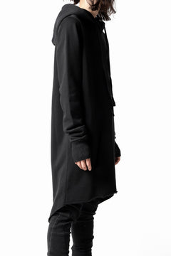 画像をギャラリービューアに読み込む, thomkrom BRUSHED BACK LONG HOODIE / FRENCH-TERRY (BLACK)