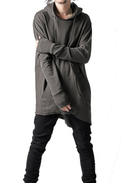 画像をギャラリービューアに読み込む, thomkrom BRUSHED BACK LONG HOODIE / FRENCH-TERRY (TAUPE)