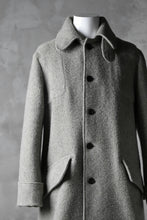 画像をギャラリービューアに読み込む, sus-sous foot guards great coat / W100 Harris melton raised washer (TOP GREY BEIGE)
