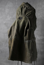 画像をギャラリービューアに読み込む, BACKLASH x LOOM exclusive RECONSTRUCTIVE HOODED JACKET / VINTAGE MILITARY CANVAS
