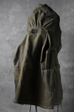 画像をギャラリービューアに読み込む, BACKLASH x LOOM exclusive RECONSTRUCTIVE HOODED JACKET / VINTAGE MILITARY CANVAS