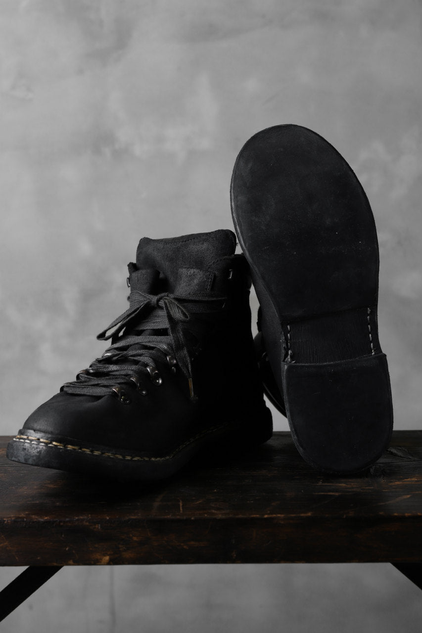 画像をギャラリービューアに読み込む, A DICIANNOVEVENTITRE A1923 Norwegian Laced Boots SH2 / Cavallo Oilo (NERO)