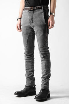 画像をギャラリービューアに読み込む, thomkrom OVER LOCKED SLIM TROUSERS / FADE STRETCH DENIM (LIGHT GREY)