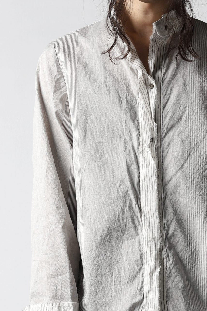 un-namable exclusive Lazarus Shirt / Silky Cotton Stripe (NATURAL)