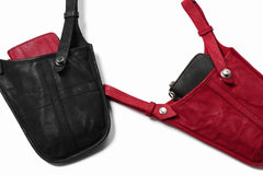 Load image into Gallery viewer, ISAMU KATAYAMA BACKLASH WAIST HANG BAG / DOUBLE-SHOULDER OBJECT DYED (BLACK)