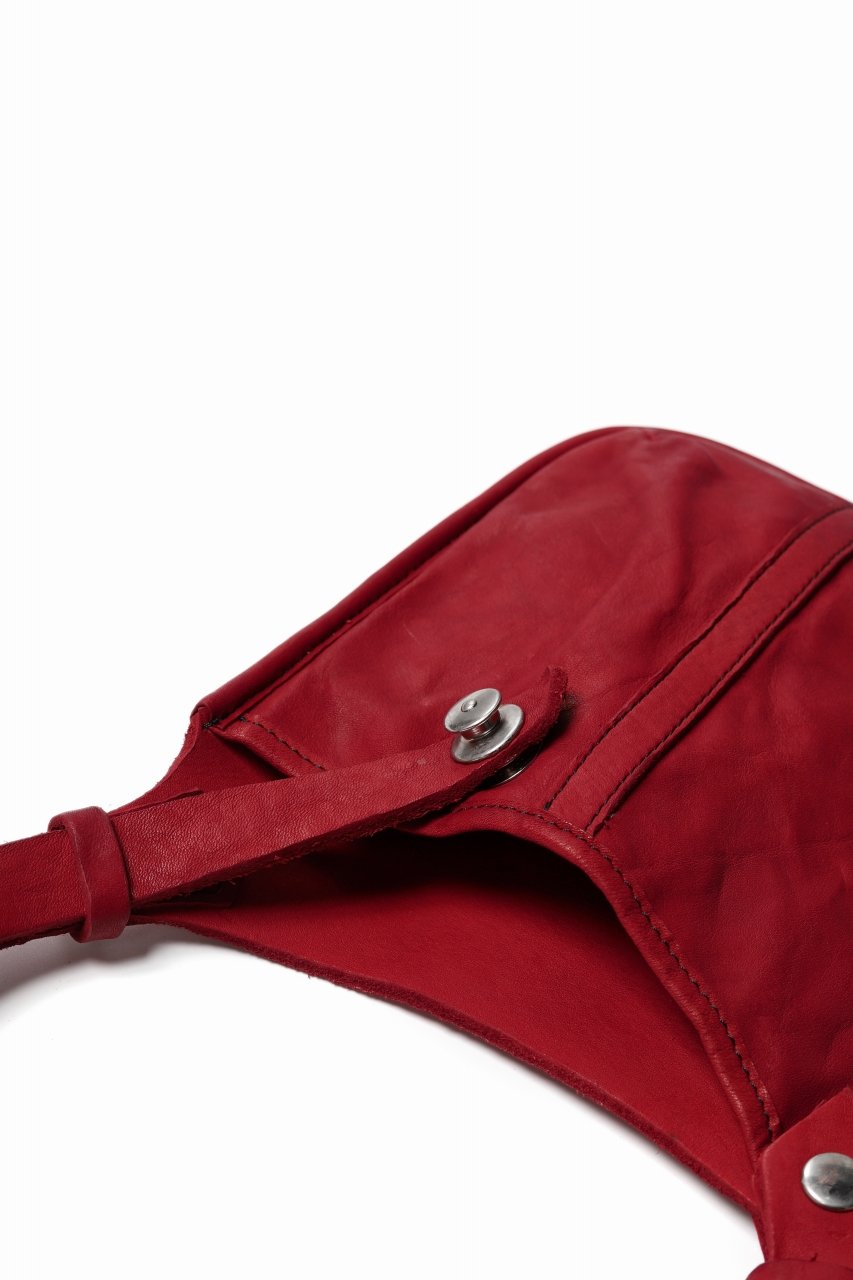 Load image into Gallery viewer, ISAMU KATAYAMA BACKLASH WAIST HANG BAG / DOUBLE-SHOULDER OBJECT DYED (RED)