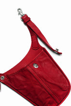 Load image into Gallery viewer, ISAMU KATAYAMA BACKLASH WAIST HANG BAG / DOUBLE-SHOULDER OBJECT DYED (RED)