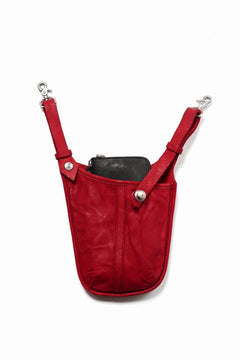 Load image into Gallery viewer, ISAMU KATAYAMA BACKLASH WAIST HANG BAG / DOUBLE-SHOULDER OBJECT DYED (RED)