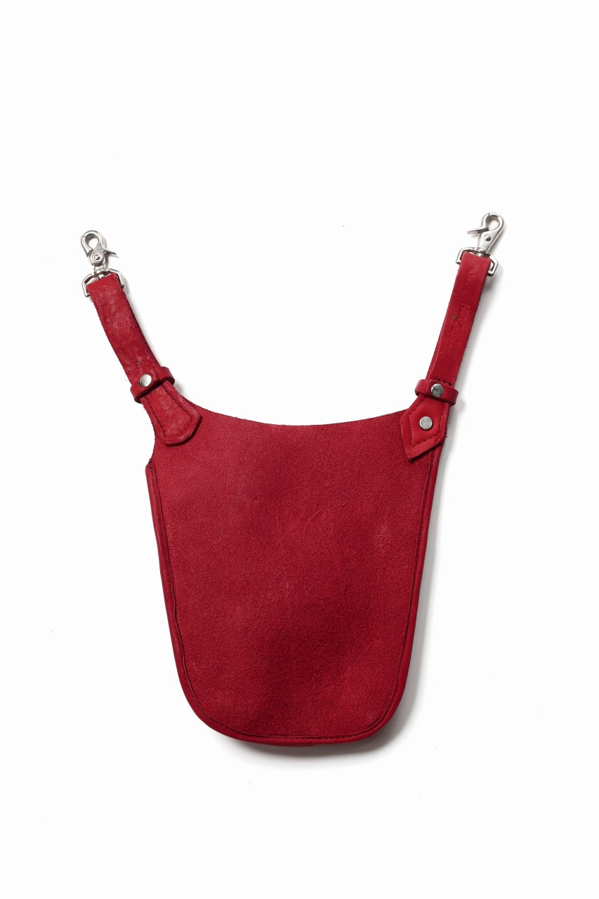 Load image into Gallery viewer, ISAMU KATAYAMA BACKLASH WAIST HANG BAG / DOUBLE-SHOULDER OBJECT DYED (RED)