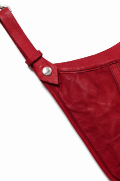 Load image into Gallery viewer, ISAMU KATAYAMA BACKLASH WAIST HANG BAG / DOUBLE-SHOULDER OBJECT DYED (RED)
