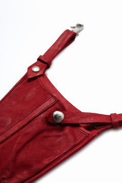 Load image into Gallery viewer, ISAMU KATAYAMA BACKLASH WAIST HANG BAG / DOUBLE-SHOULDER OBJECT DYED (RED)