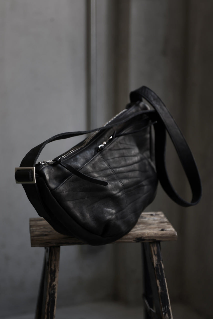 Load image into Gallery viewer, ISAMU KATAYAMA BACKLASH SHOULDER BAG / DOUBLE-SHOULDER OBJECT DYED (BLACK)
