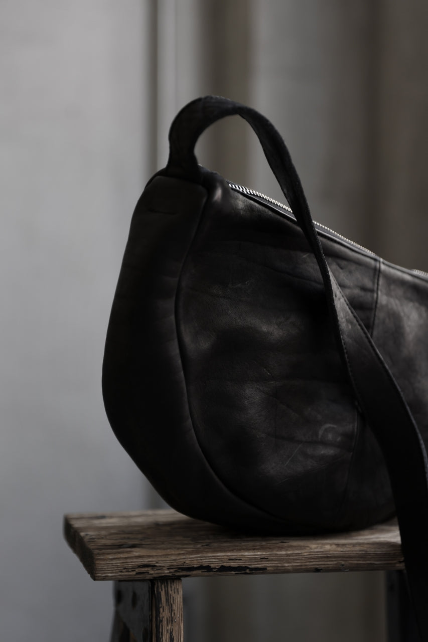 Load image into Gallery viewer, ISAMU KATAYAMA BACKLASH SHOULDER BAG / DOUBLE-SHOULDER OBJECT DYED (BLACK)
