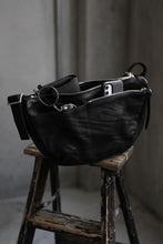 Load image into Gallery viewer, ISAMU KATAYAMA BACKLASH SHOULDER BAG / DOUBLE-SHOULDER OBJECT DYED (BLACK)