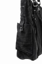 Load image into Gallery viewer, ISAMU KATAYAMA BACKLASH TOTE BAG / DOUBLE SHOULDER OBJECT DYED (BLACK) ※