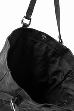 Load image into Gallery viewer, ISAMU KATAYAMA BACKLASH TOTE BAG / DOUBLE SHOULDER OBJECT DYED (BLACK) ※