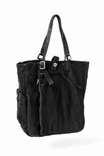 Load image into Gallery viewer, ISAMU KATAYAMA BACKLASH TOTE BAG / DOUBLE SHOULDER OBJECT DYED (BLACK) ※