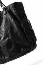 Load image into Gallery viewer, ISAMU KATAYAMA BACKLASH TOTE BAG / DOUBLE SHOULDER OBJECT DYED (BLACK) ※