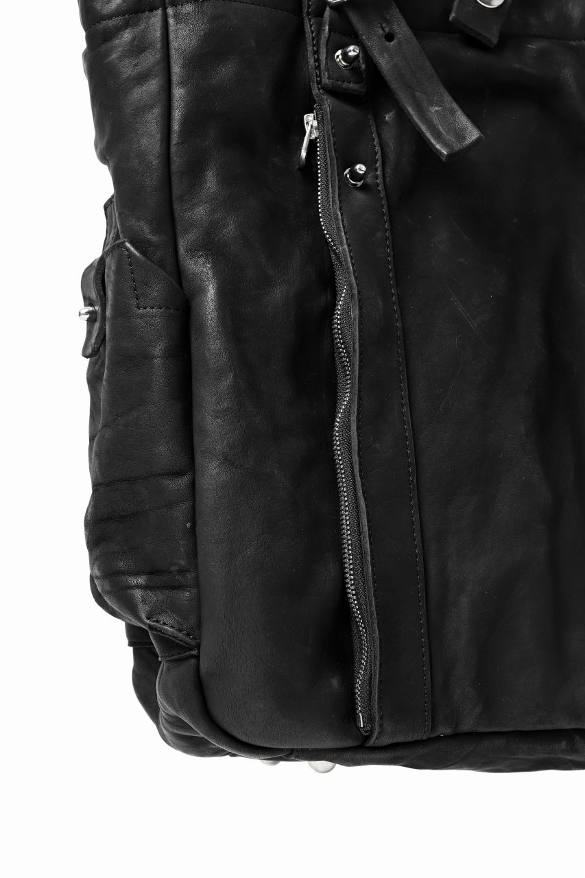 Load image into Gallery viewer, ISAMU KATAYAMA BACKLASH TOTE BAG / DOUBLE SHOULDER OBJECT DYED (BLACK) ※