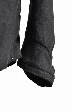 画像をギャラリービューアに読み込む, N/07  "MAUSK Detail" Slub Product dye "Technical Finger bandaging" L/S (LIGHT BLACK)