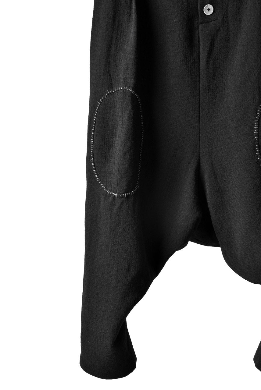 画像をギャラリービューアに読み込む, SOSNOVSKA exclusive KNEE STITCHED PANTS (BLACK)