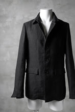 Load image into Gallery viewer, blackcrow shirt-collar 5B jacket / hemp (black)