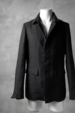 Load image into Gallery viewer, blackcrow shirt-collar 5B jacket / hemp (black)