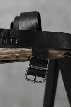 Load image into Gallery viewer, PAL OFFNER EASY LONG BELT / CALF LEATHER (BLACK)