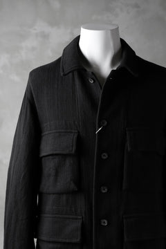 画像をギャラリービューアに読み込む, COLINA BDU JACKET / HAND-SPUN COTTON TWILL (BLACK)