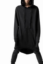 画像をギャラリービューアに読み込む, thomkrom BRUSHED BACK LONG HOODIE / FRENCH-TERRY (BLACK)
