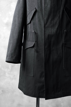 画像をギャラリービューアに読み込む, COLINA M-1948 HOOD PARKA COAT / HIGH DENSITY MILICLOTH (BLACK)