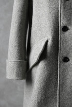 画像をギャラリービューアに読み込む, sus-sous foot guards great coat / W100 Harris melton raised washer (TOP GREY BEIGE)