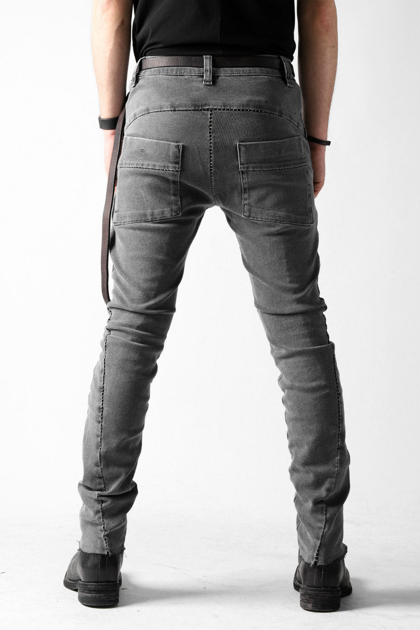 画像をギャラリービューアに読み込む, thomkrom OVER LOCKED SLIM TROUSERS / FADE STRETCH DENIM (LIGHT GREY)