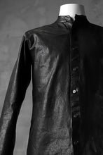 Load image into Gallery viewer, ISAMU KATAYAMA BACKLASH exclusive LEATHER SHIRT / ITALY SHOULDER 0.6mm (BLACK)