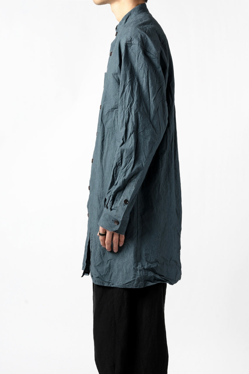 画像をギャラリービューアに読み込む, YUTA MATSUOKA semi long shirts / triple wash typewriter (light blue)