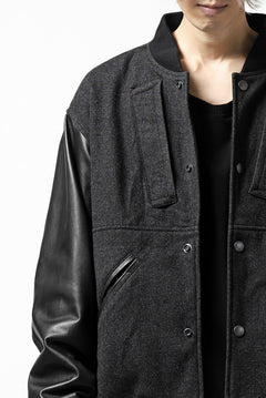 画像をギャラリービューアに読み込む, CHANGES VINTAGE REMAKE VARSITY JACKET (MULTI BLACK #B)