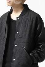 画像をギャラリービューアに読み込む, CHANGES VINTAGE REMAKE VARSITY JACKET (MULTI BLACK #B)