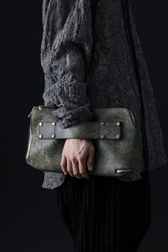 画像をギャラリービューアに読み込む, ierib onepiece clutch-bag / Marble Culatta (BLACK #A)