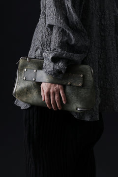 画像をギャラリービューアに読み込む, ierib onepiece clutch-bag / Marble Culatta (BLACK #A)