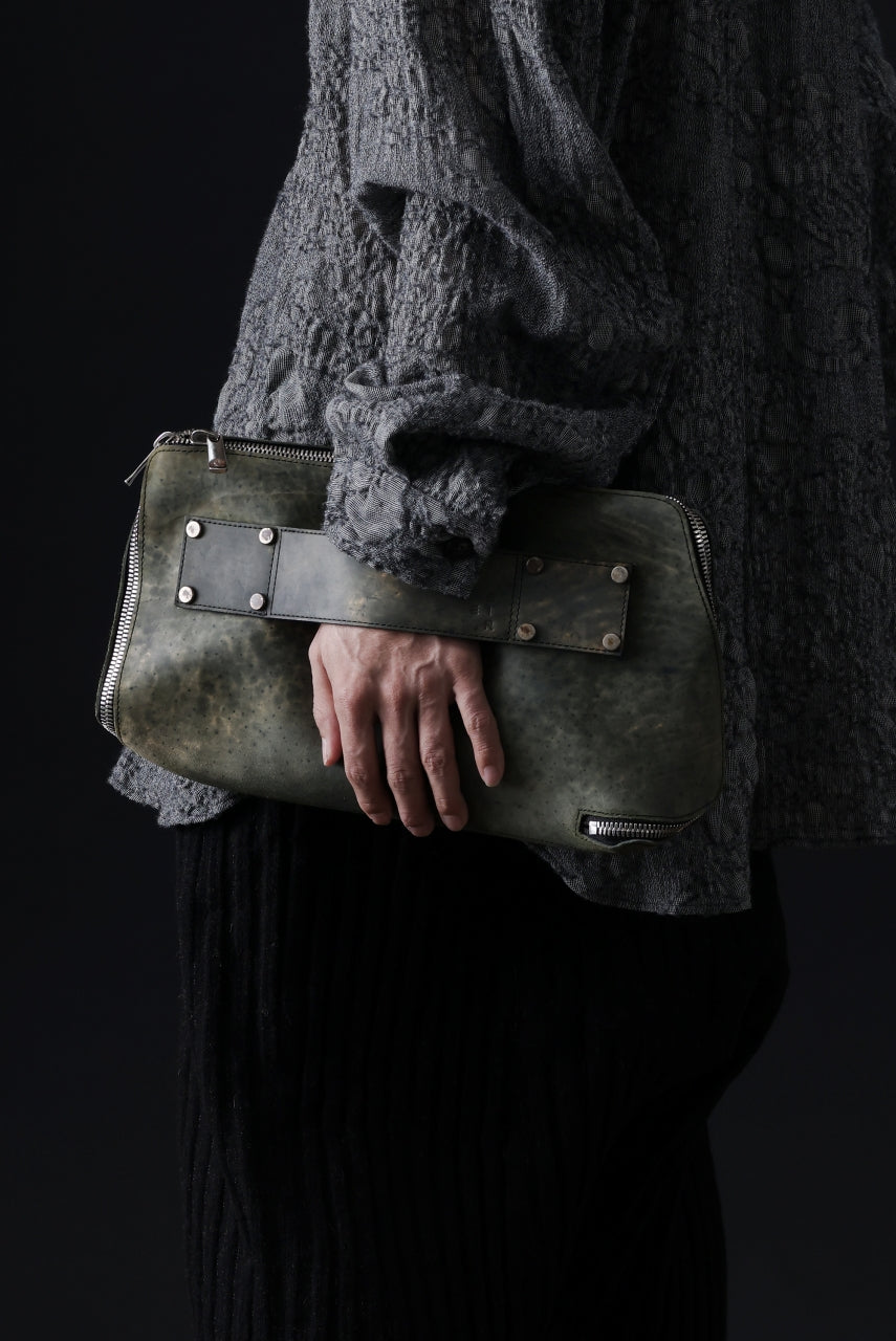 画像をギャラリービューアに読み込む, ierib onepiece clutch-bag / Marble Culatta (BLACK #A)