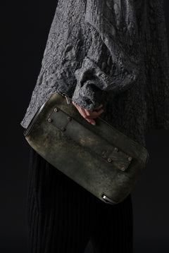 画像をギャラリービューアに読み込む, ierib onepiece clutch-bag / Marble Culatta (BLACK #A)