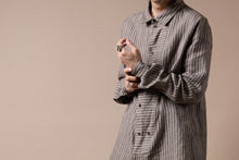 画像をギャラリービューアに読み込む, Aleksandr Manamis Mended Shirt (BROWN STRIPE)