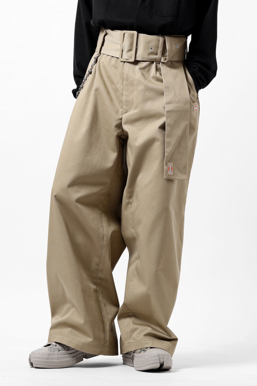 画像をギャラリービューアに読み込む, FACETASM x DICKIES BELTED BIG HEART PANTS (BEIGE)