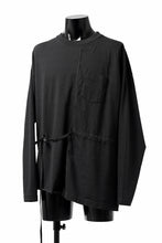 画像をギャラリービューアに読み込む, FACETASM ASSYMETRICAL BELTED LS TOP (BLACK)