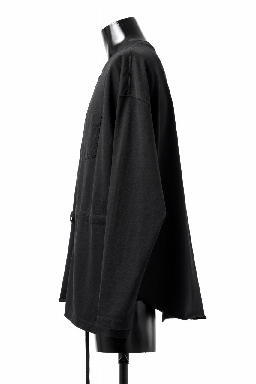 画像をギャラリービューアに読み込む, FACETASM ASSYMETRICAL BELTED LS TOP (BLACK)